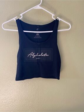 Alphalete Women's Black Cropped Tank Top